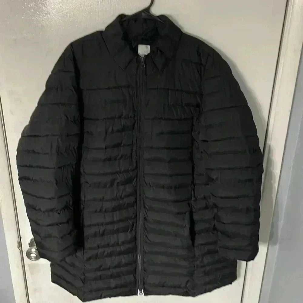 Jjill puffer dow knee length jacket